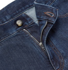 Canali - Slim-Fit Stretch Cotton and Cashmere-Blend Denim Jeans - Blue