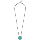 Ludovic de Saint Sernin Blue Ceramic Drop Necklace