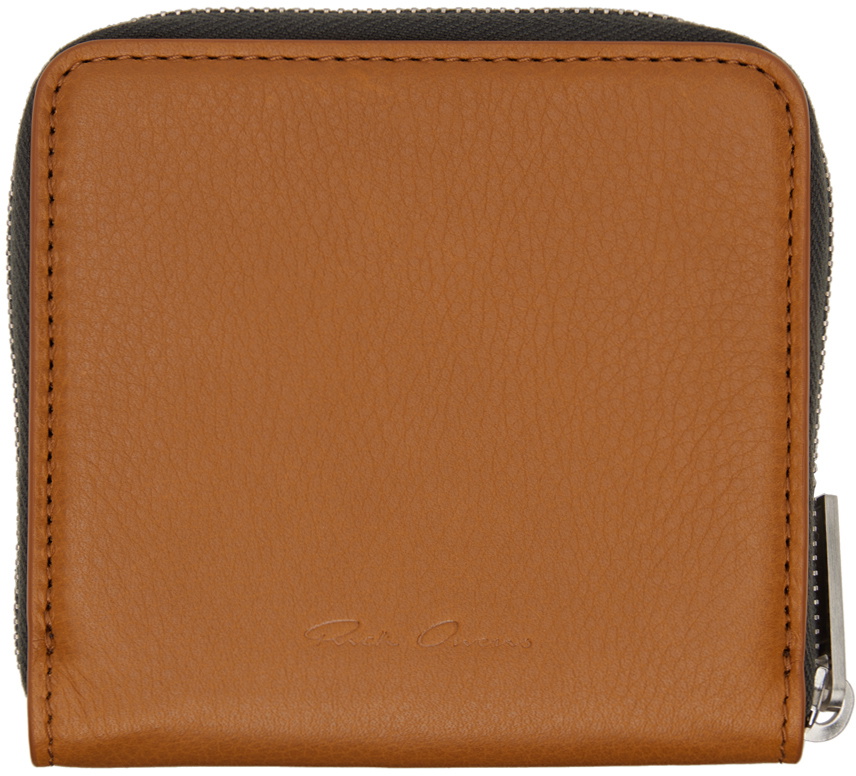 Rick Owens Orange Zipped Wallet Rick Owens