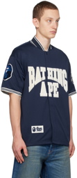 BAPE Navy Patch Shirt