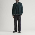 Needles Men's Velour Narrow Track Pants in Charcoal