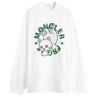 Moncler Men's Genius x FRGMT Print Long Sleeve T-Shirt in White