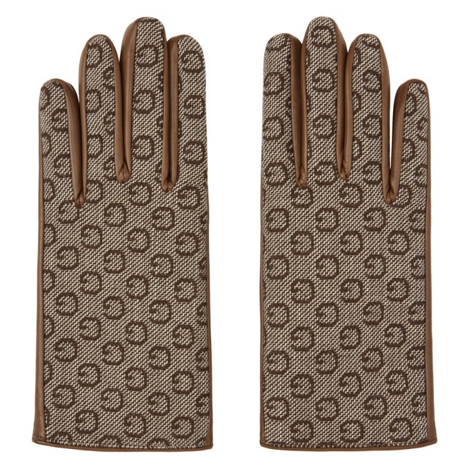 Photo: Gucci Brown Leather and G Gloves
