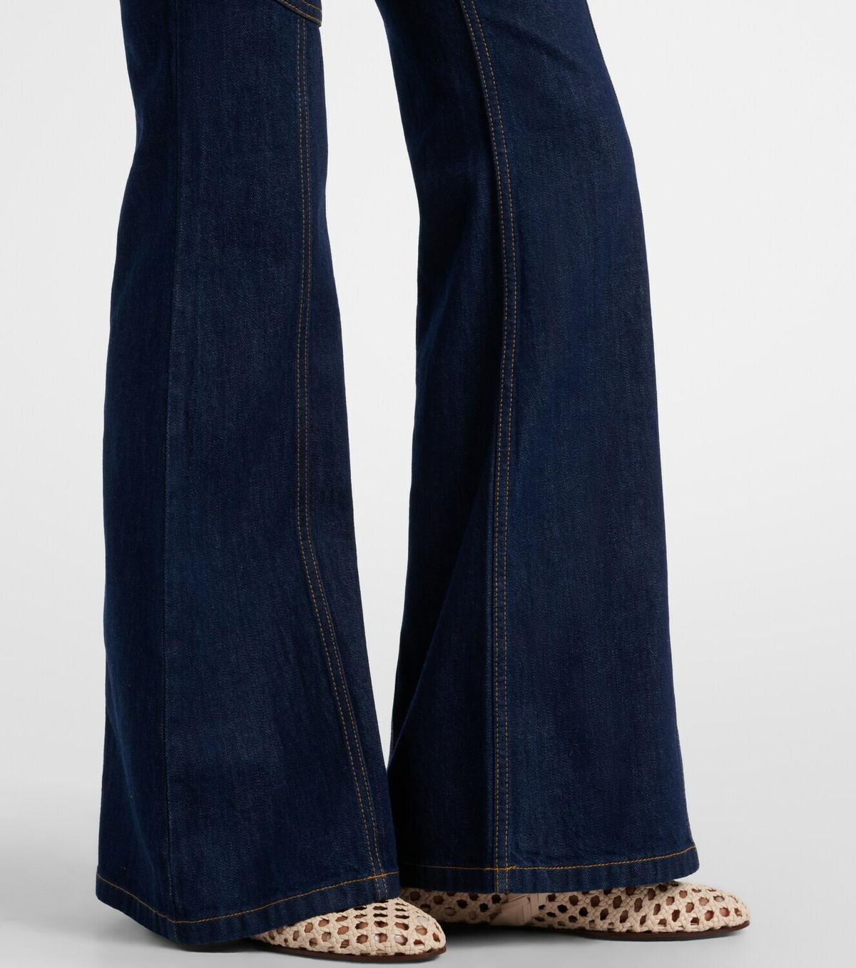 Zimmermann Luna belted flared jeans