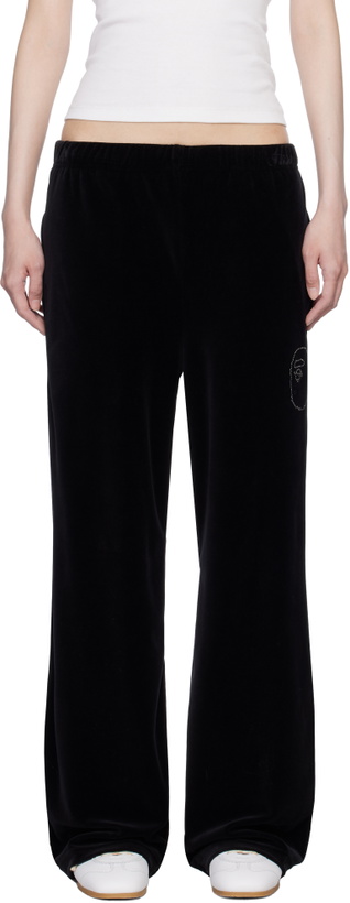 Photo: BAPE Black Crystal Stone Ape Head Lounge Pants