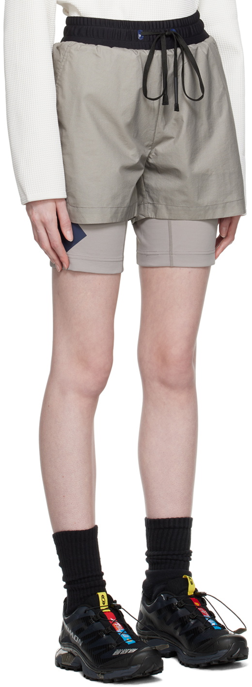 Templa Gray Layered Shorts