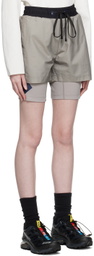 Templa Gray Layered Shorts