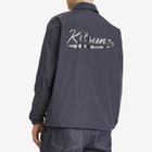 Maison Kitsuné Men's Tonal Logo Coach Jacket in Slate Grey