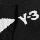 Y-3 Sock Lo in Black