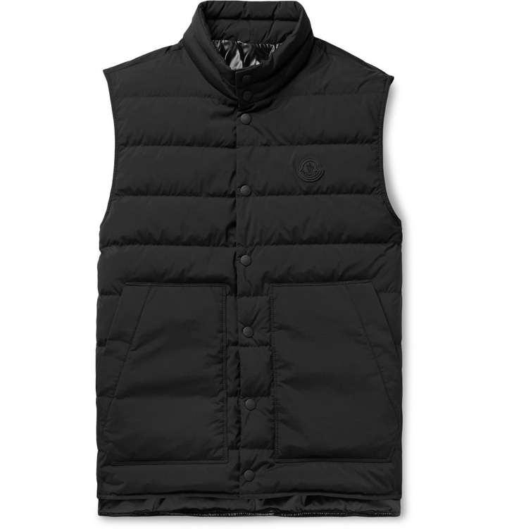 Photo: Moncler - Quilted Shell Down Gilet - Black