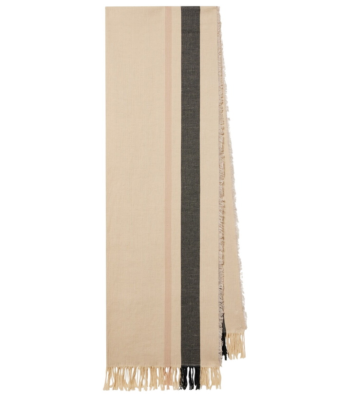 Photo: The Row Cadia cotton and linen scarf