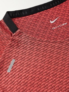 Nike Running - Ultra Run Division Mesh-Panelled TechKnit T-Shirt - Red