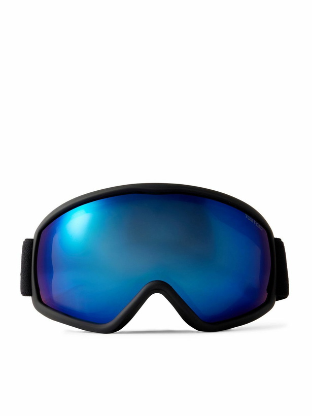 Photo: TOM FORD - Webbing-Trimmed Mirrored Ski Goggles