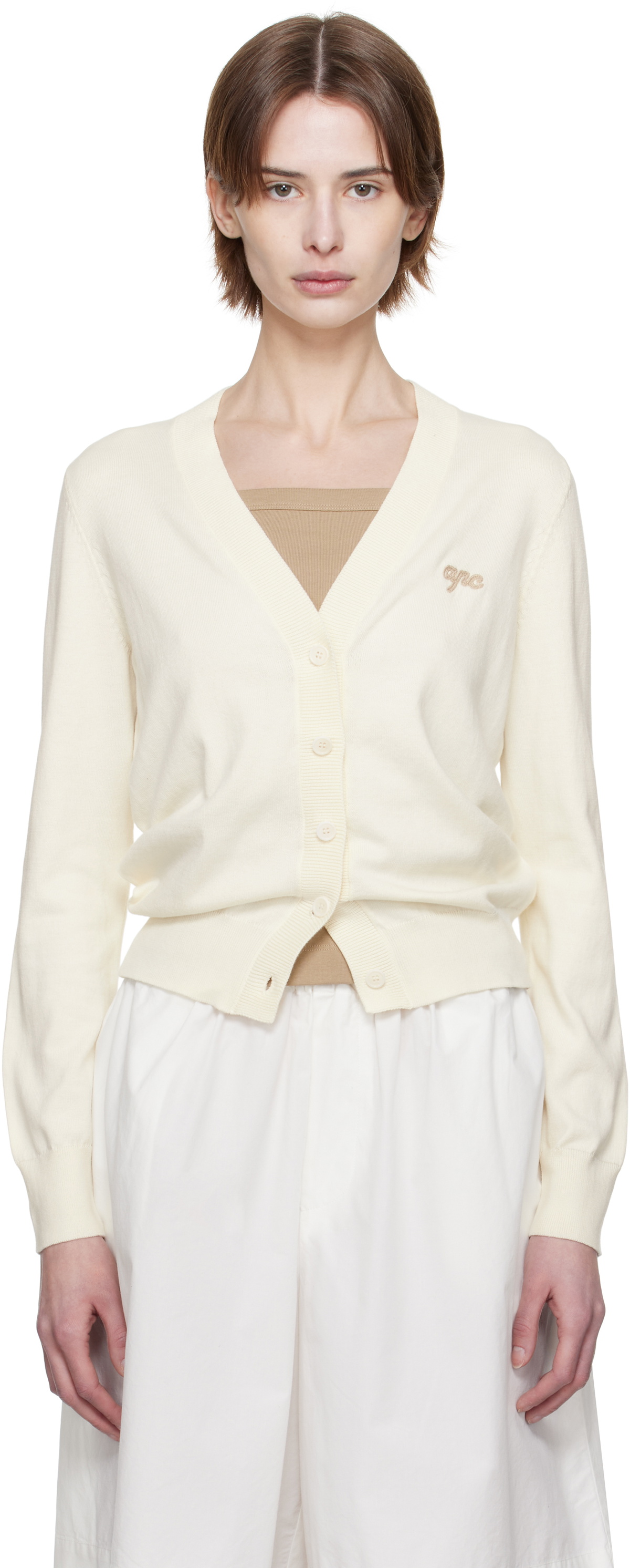 A.P.C. Off-White Berangere Cardigan