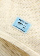 Percival Alfie Pointelle-knit Cotton Shirt Cream