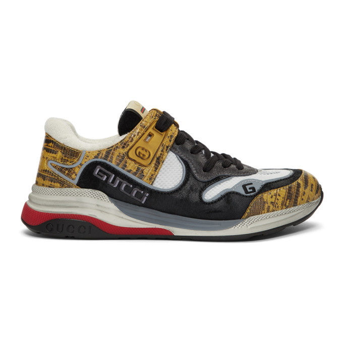 Photo: Gucci Yellow and Black Ultrapace Sneakers