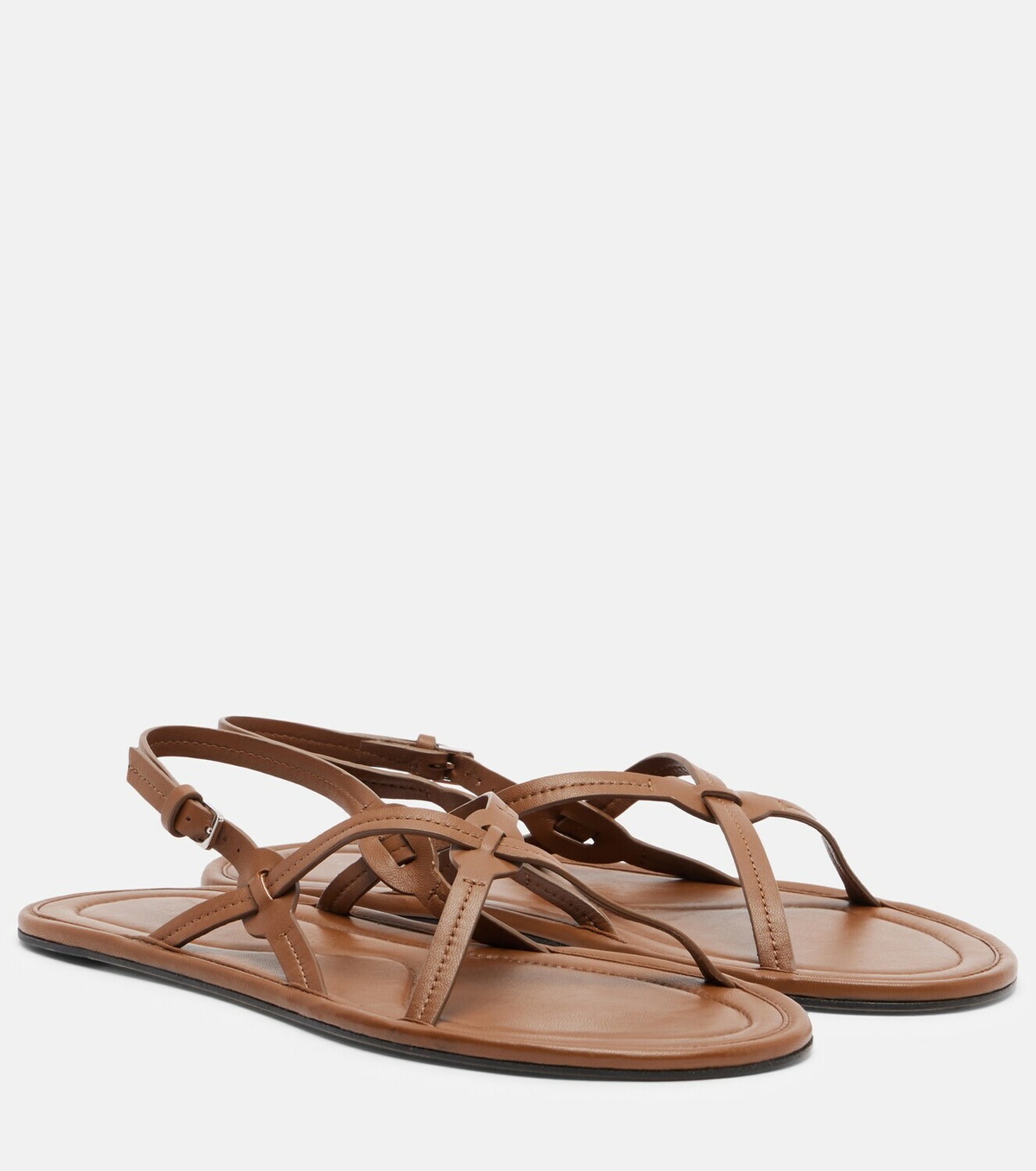 The Row Malick Strap leather sandals