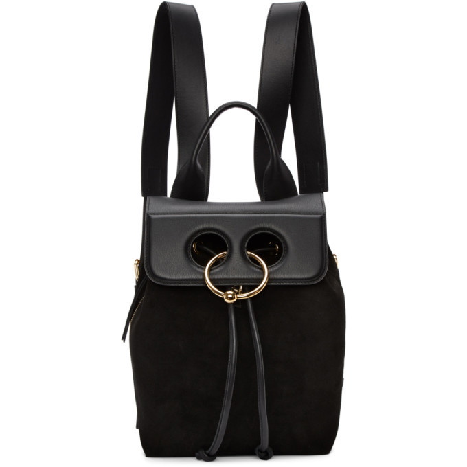 Photo: JW Anderson Black Mini Suede Pierce Backpack