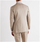 Beams F - Slim-Fit Cotton and Linen-Blend Suit Jacket - Neutrals