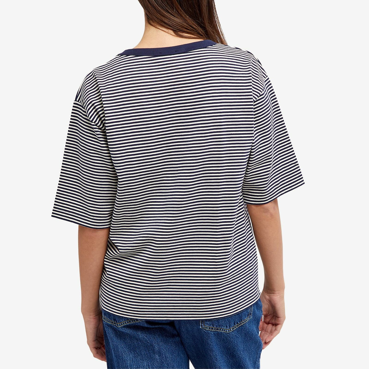 Armor-Lux Women's MC Heritage T-Shirt in Seal/Natural
