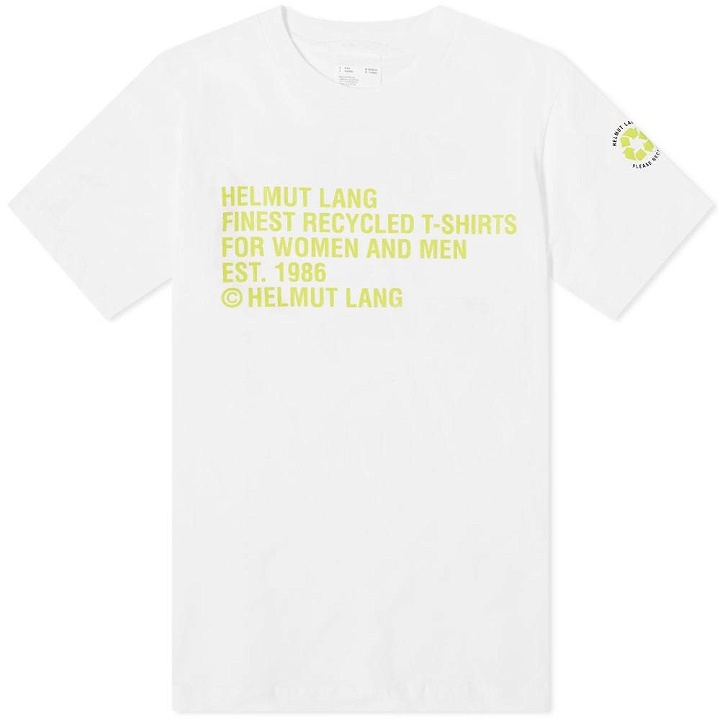 Photo: Helmut Lang Recycled Label Tee