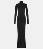 Balenciaga Turtleneck jersey maxi dress