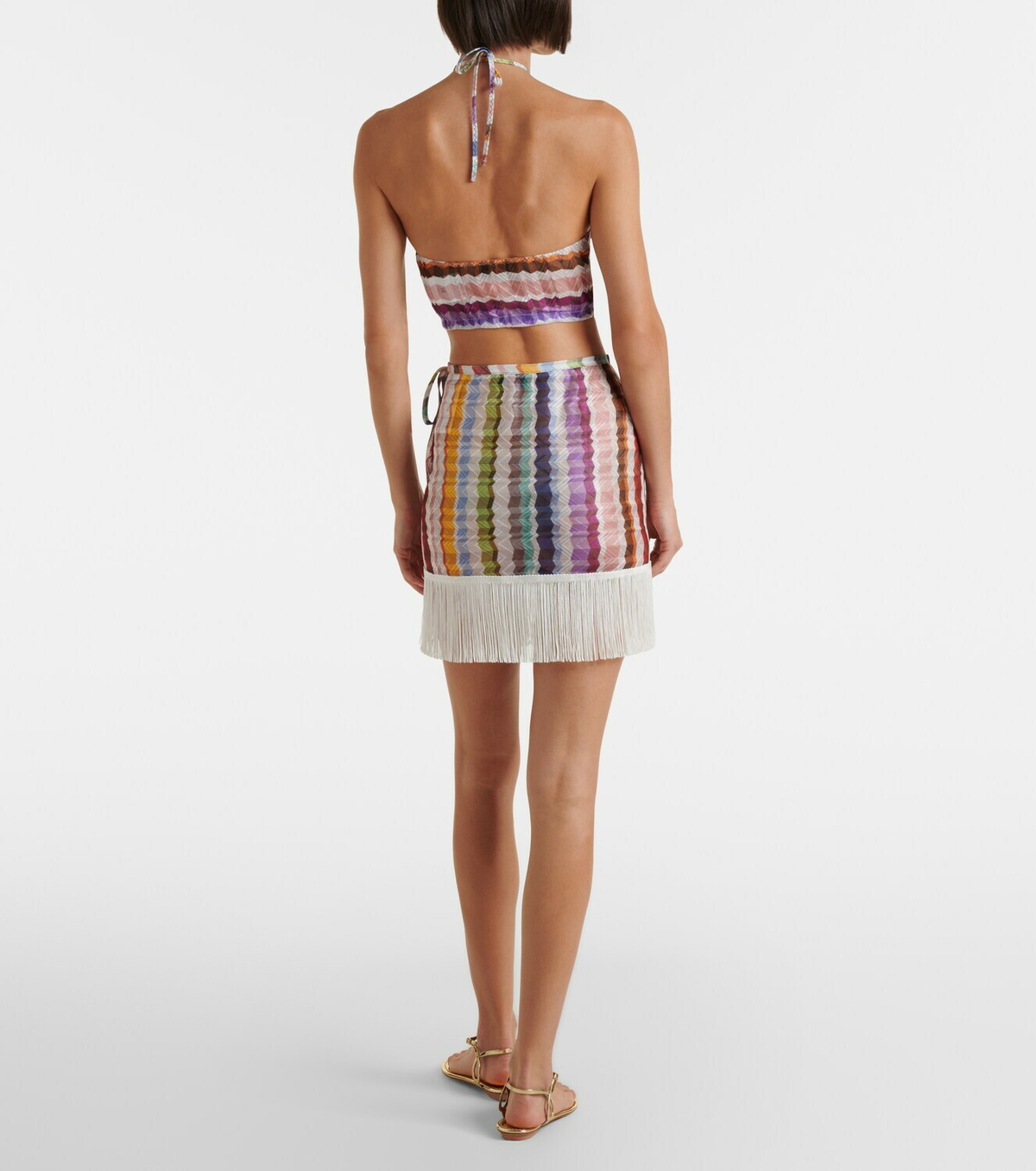 Missoni Fringed beach cover-up