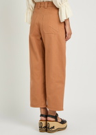 Chloe Barrel-leg Canvas Trousers Pink