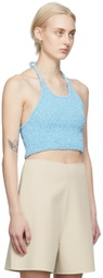Arch The Blue Halter Neck Tank Top