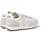 Veja - Rio Branco Leather-Trimmed Suede and Alveomesh Sneakers - White