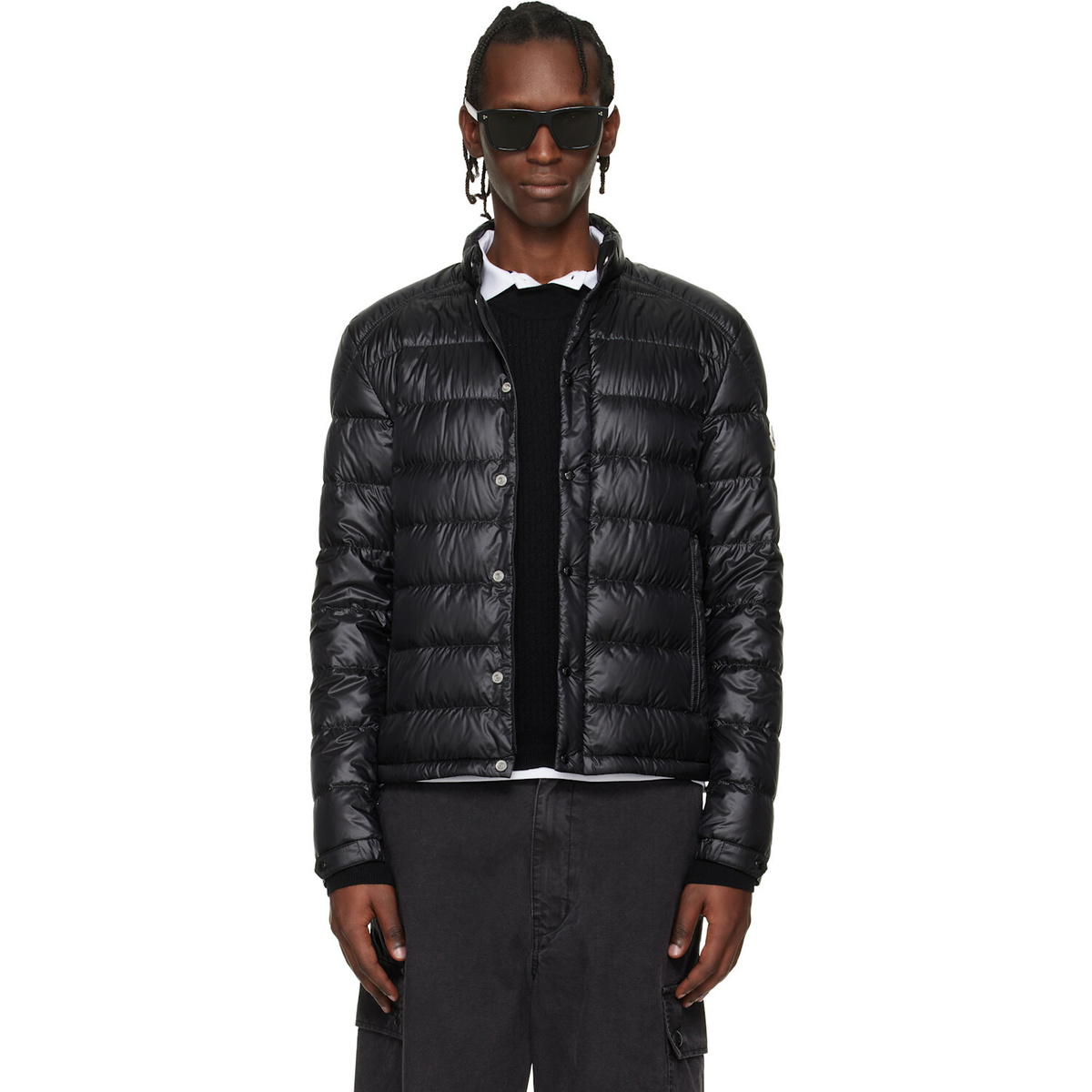Moncler Black Selves Short Down Jacket