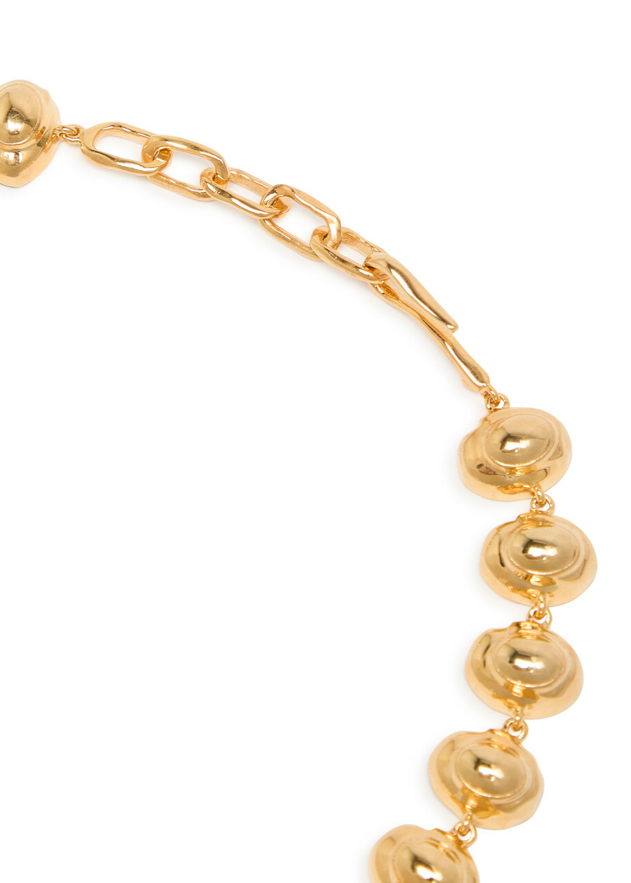 Joanna Laura Constantine Wave Crystal-embellished 18kt Gold-plated Choker - One Size