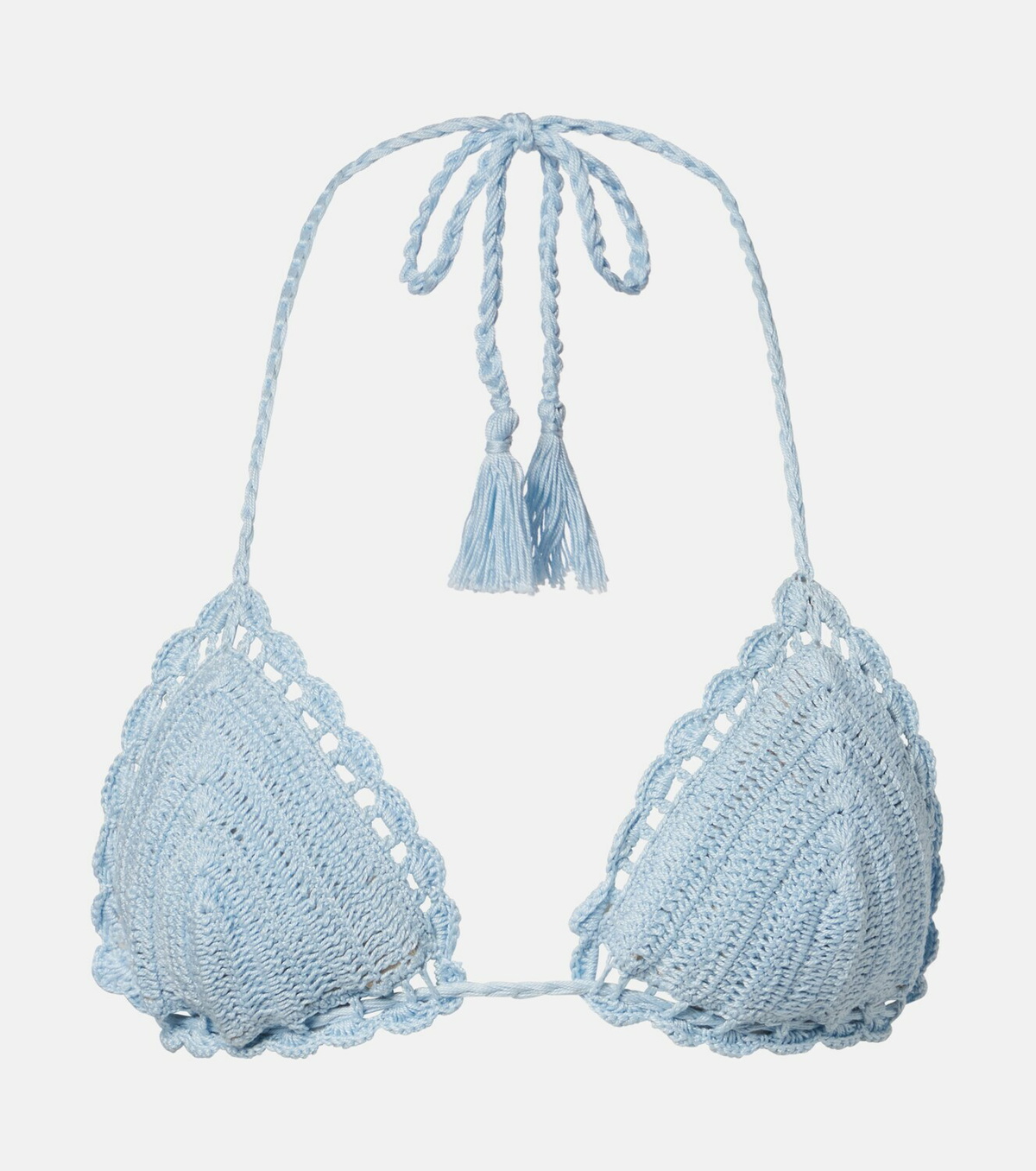 Anna Kosturova Crochet cotton bikini top