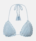Anna Kosturova Crochet cotton bikini top