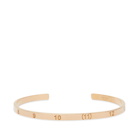 Maison Margiela Men's Number Logo Bangle in Gold