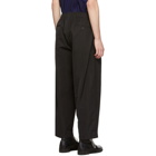 Issey Miyake Men Black Memory Grosgrain Trousers