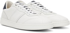 Ferragamo White Low Top Signature Sneakers