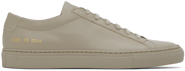 Photo: Common Projects Taupe Achilles Sneakers