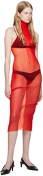A. ROEGE HOVE Red Maud Maxi Dress