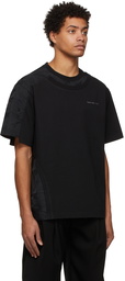 Feng Chen Wang Black Layered Stitch Detail T-Shirt