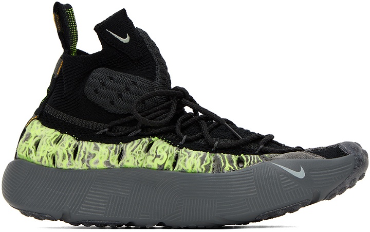 Photo: Nike Black & Grey ISPA Sense Flyknit Sneakers
