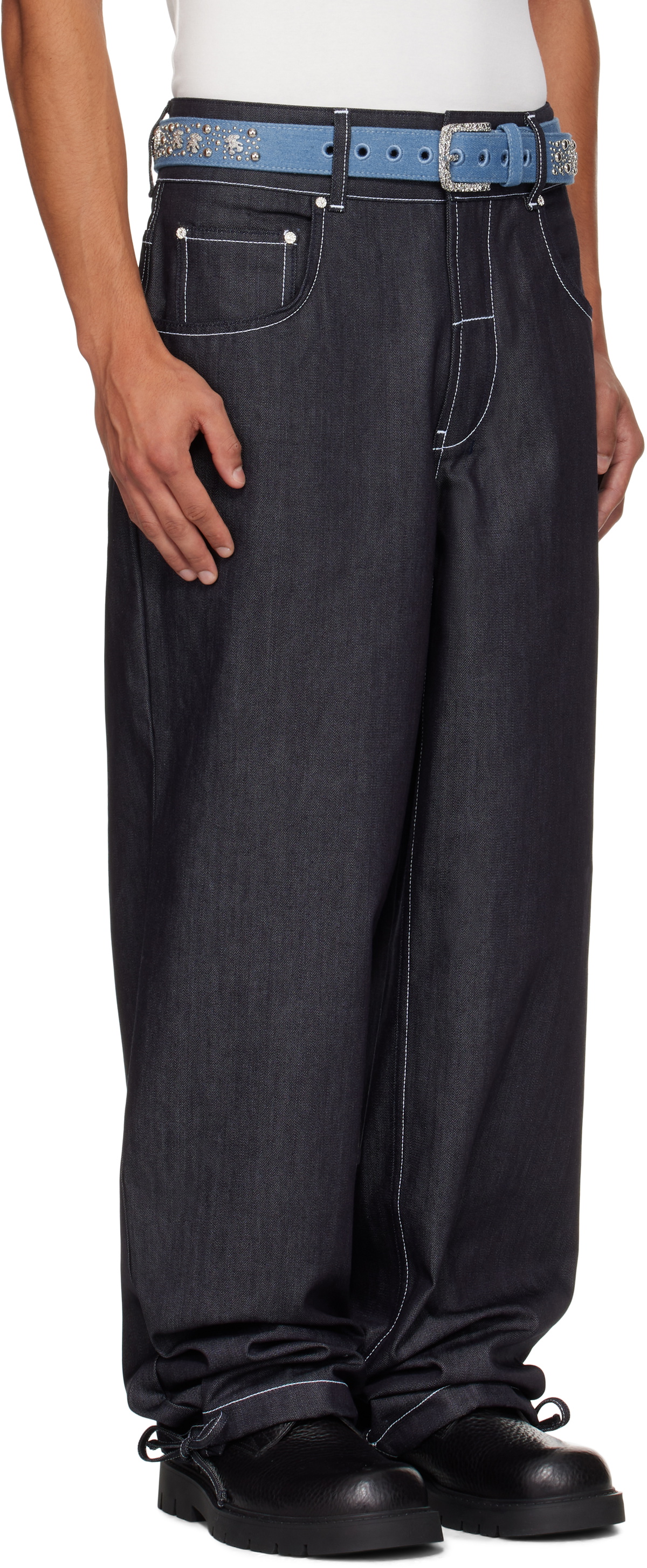 Veneda Carter SSENSE Exclusive Navy Duo Jeans
