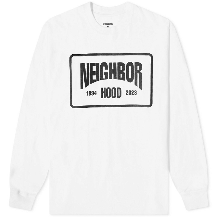 Photo: Neighborhood Men's Long Sleeve NH-5 T-Shirt in White