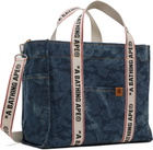 BAPE Blue Solid Camo Denim 2Way Tote