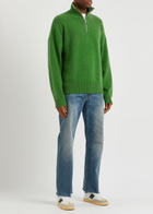 Extreme Cashmere N°235 Hike Half-zip Cashmere-blend Jumper - Green - One Size