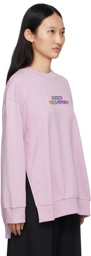 Stella McCartney Purple High Frequency Gel Logo Sweatshirt