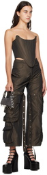 Marques Almeida Silver Spiked Bag