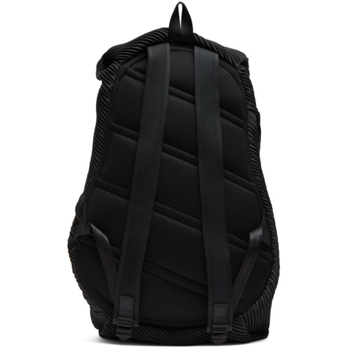 Pleats Please Issey Miyake Black Bias Pleats Backpack Pleats