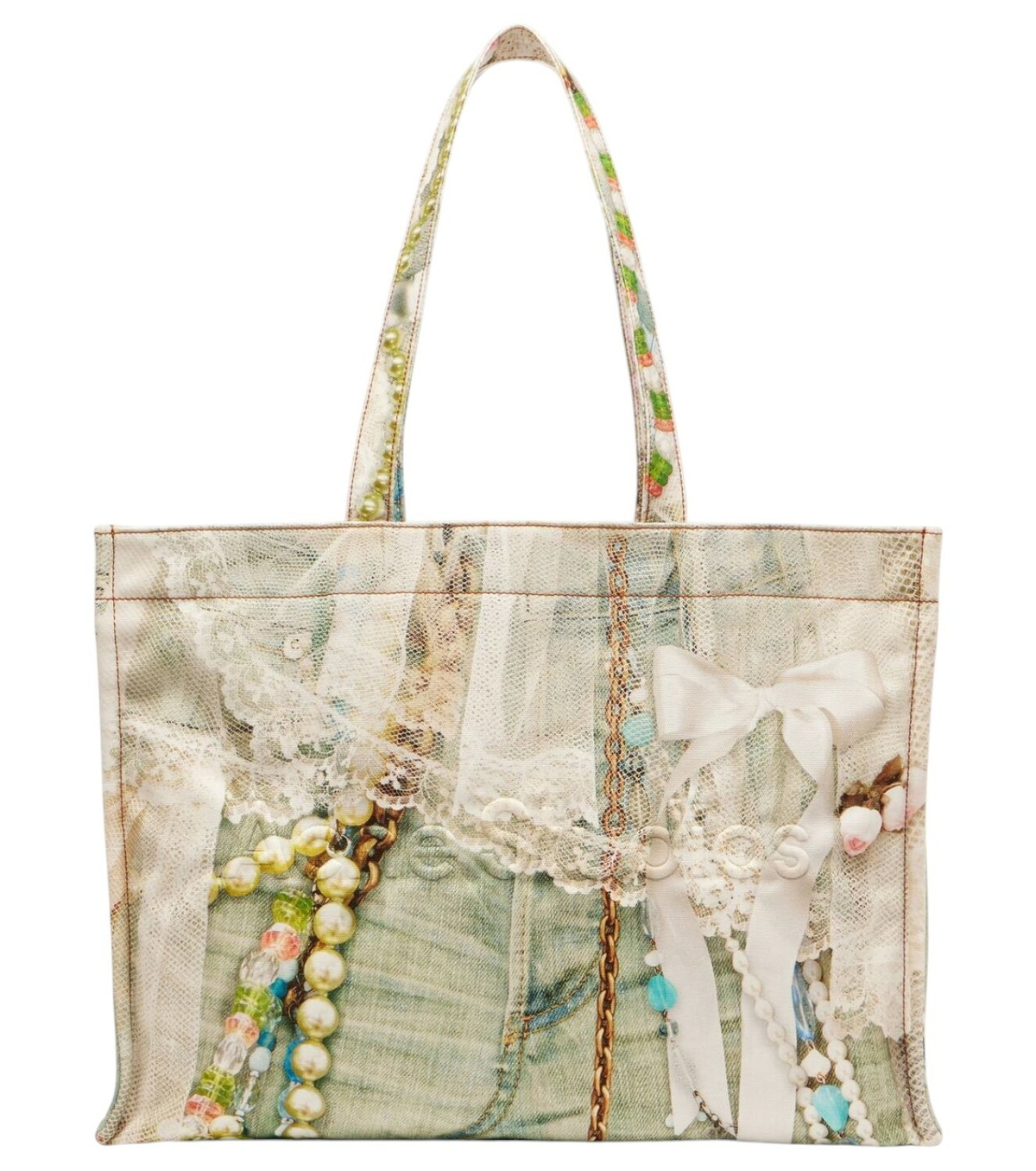 トートバッグ ACNE STUDIOS Women Shoulder Bags Acne Studios Women's Logo Shoulder Bag in White Acne Studios