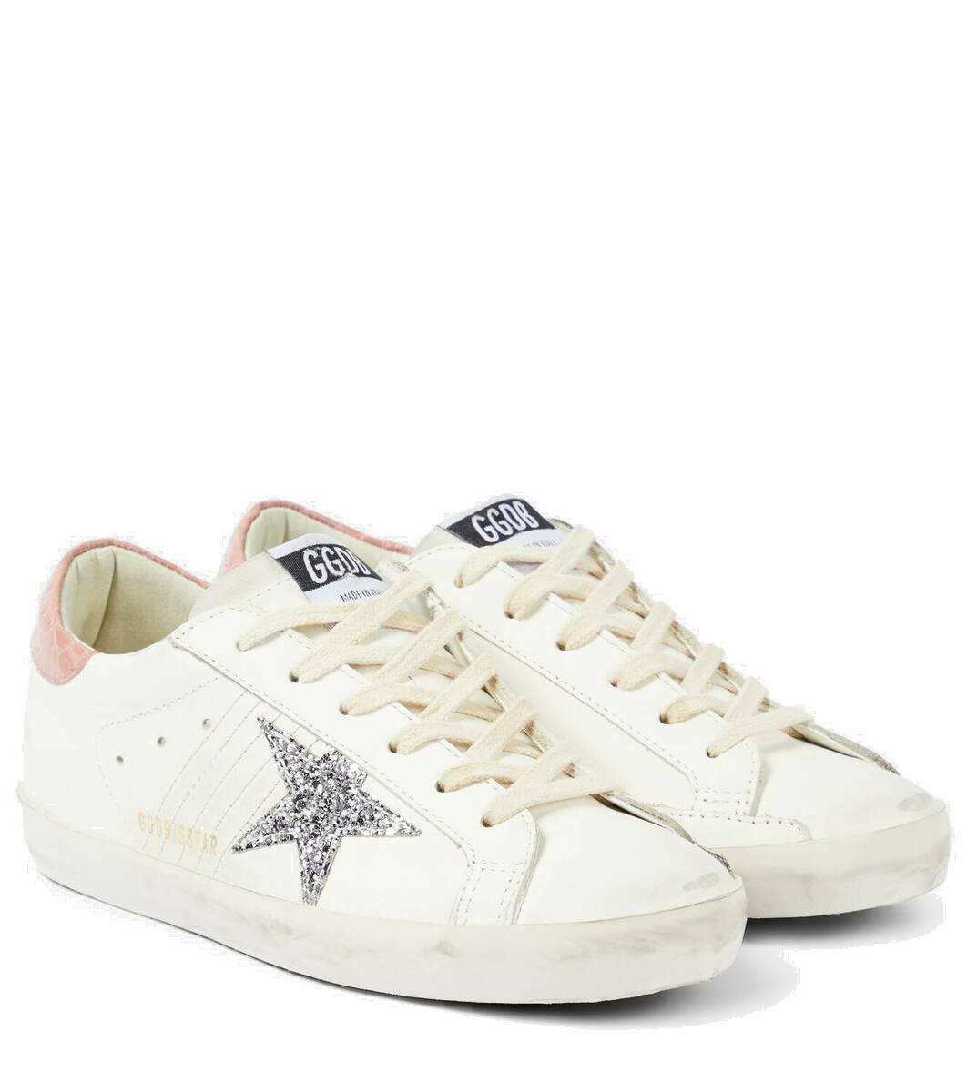 スニーカー Golden  Deluxe Brand Super-Star Sneakers In Smooth Leat Golden Goose Super-Star leather sneakers Golden Goose Deluxe
